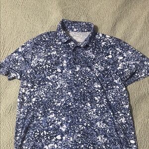 Under Armour The Playoff Polo Purple/Navy Blue and White Golf Polo